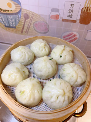 香菇油菜小笼包
