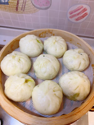 香菇油菜小笼包