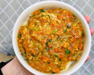 葱油蟹黄捞面