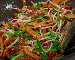 豆芽炒香干