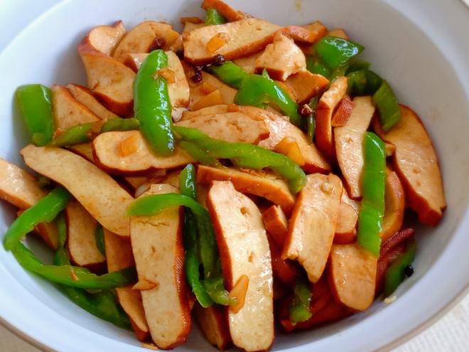 青椒炒豆干