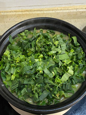 春天就要吃春菜🍃咸蛋黄虾仁青菜粥双倍鲜美