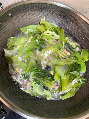广东快手靓汤😍咸蛋芥菜汤，消暑降火超好喝