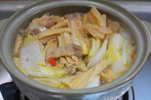 白菜腐竹煲