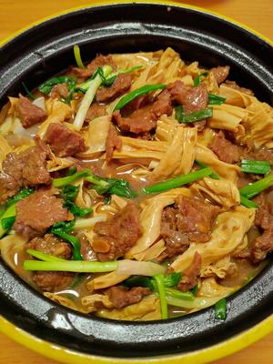 强强联手的腐竹焖牛肉