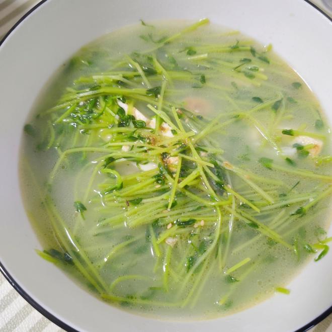 【拉高代谢晚餐】豌豆苗豆腐汤