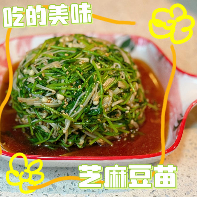 春季时令菜：芝麻豆苗