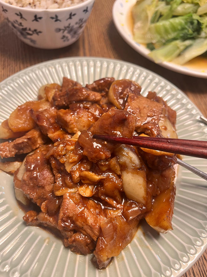 简易版苹果炖猪排