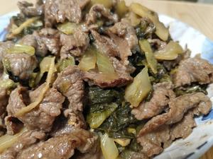酸菜炒牛肉（猪肉）